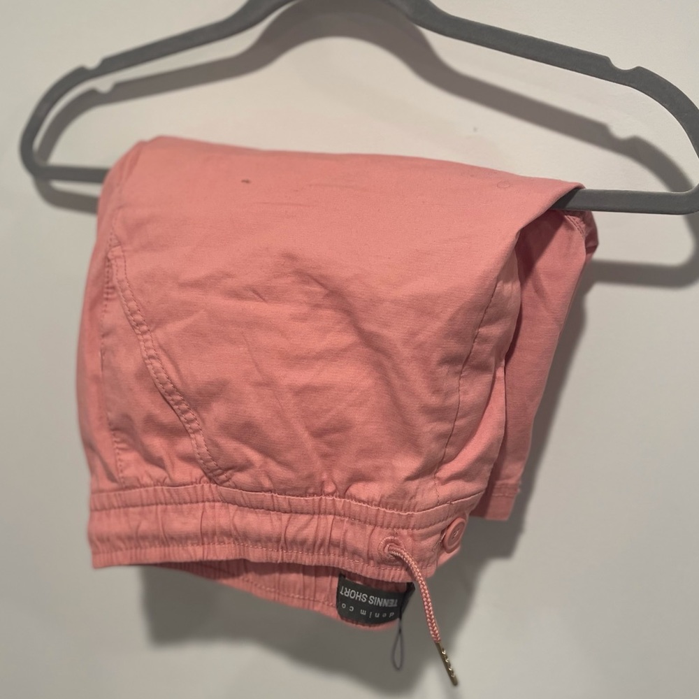 Denim Co. large Pink tennis shorts